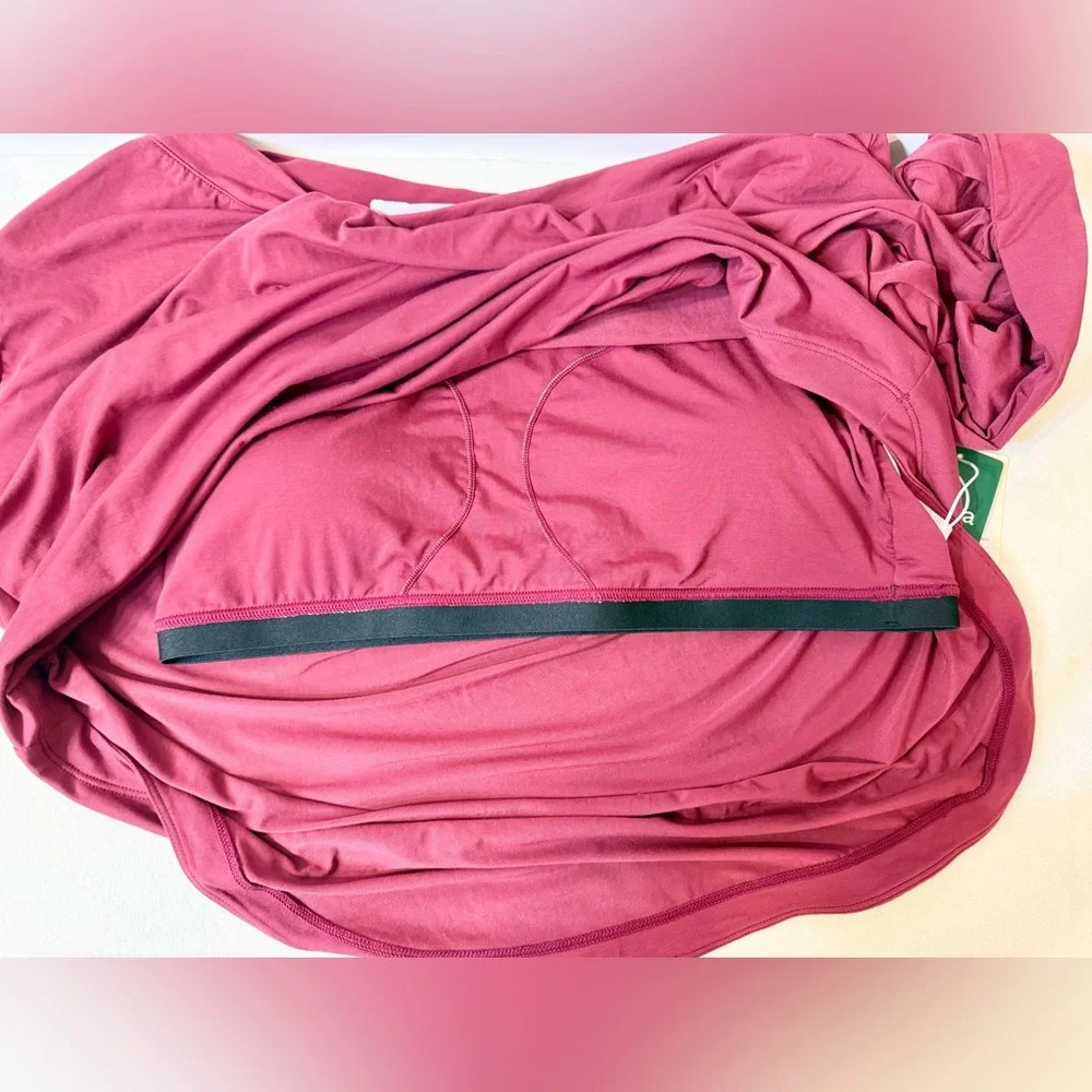 NWT Halara One Shoulder Long Sleeve Thumb Hole Curved Hem High Low Top XL - Picture 9 of 14